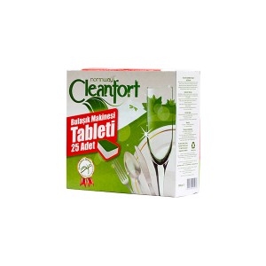 Cleanfort - Doğal Bazlı Bulaşık Mak. Tablet 