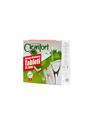 Cleanfort - Doğal Bazlı Bulaşık Mak. Tablet 